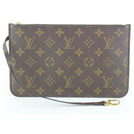 Louis Vuitton-Monogram Teddy Neverfull Pochette Wristlet Pouch Bag-Other