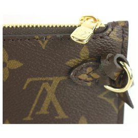 Louis Vuitton-Monogram Teddy Neverfull Pochette Wristlet Pouch Bag-Other