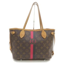Louis Vuitton-Monogram Mongram Neverfull PM Tote with Stripe-Other