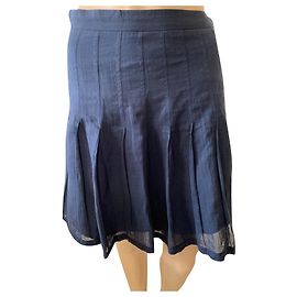 Falda Burberry London de algodón azul oscuro Azul oscuro