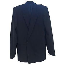 Balenciaga Cor preta 80s jaqueta de ombro Preto