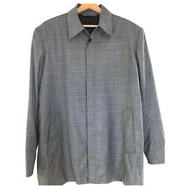 Balenciaga Camicia a maniche lunghe scozzese grigia Grigio