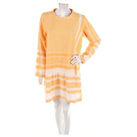 Robe en coton jaune Cecilie Copenhagen Blanc Jaune