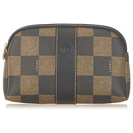 Bolso Fendi Pequin Marrón Castaño Negro Caqui