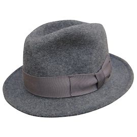 Autre Marque Bailey of Hollywood Breed Trilby Hat Grey Wool Grey