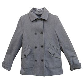Lacoste Peacoat Grey Wool Cotton Size 40 Grey