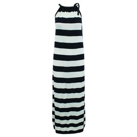 Michael Kors-Maxi Striped Dress-White