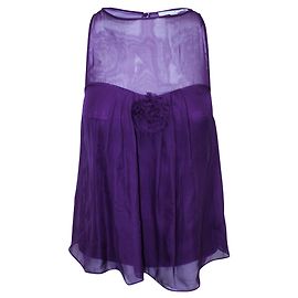 Rebecca Taylor Purple silk top Purple