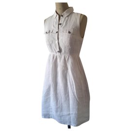 Burberry Rummy Baumwollkleid Weiß Weiß
