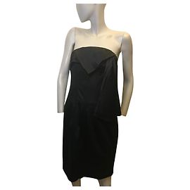 Ted Baker trägerloses Kleid Schwarz