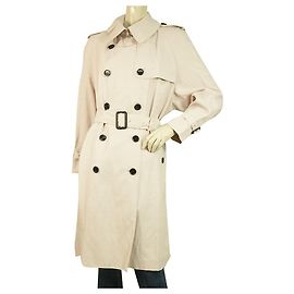 Burberry Prorsum Giacca trench classica con petto foderato rosa e cintura UK 10 Rosa