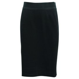 Dkny-Classic Black Pencil Skirt -Black