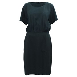 Dkny-Black short sleeve dress-Black