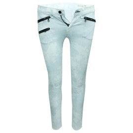 Rag & Bone-Jeans listrados brancos-Branco