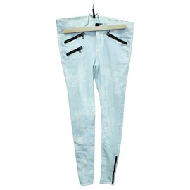 Rag & Bone-Jeans a righe bianche-Bianco
