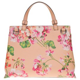 Gucci-New / GUCCI Bamboo Daily Bloom shoulder bag-Pink