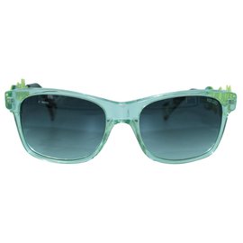 Kenzo Green Square Sunglasses Green