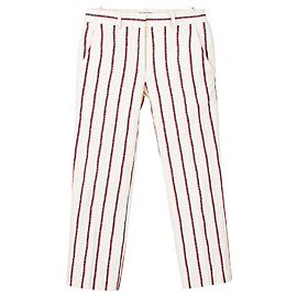 Isabel Marant Etoile Pantalones de pierna recta a rayas Blanco