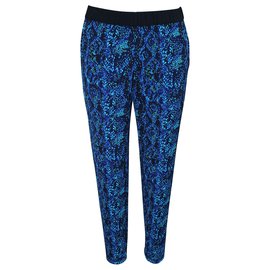 French Connection-Blue Print Pants-Blue
