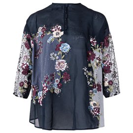 Biyan Camicetta ricamata floreale Altro