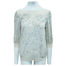 Marc by Marc Jacobs-Beige Printed Blouse-Flesh
