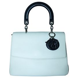 Bolsa com aba branca pequena Be Dior Branco