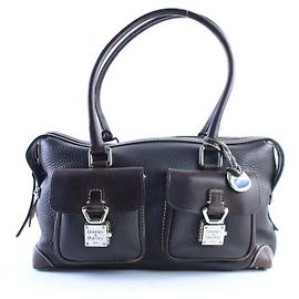 Dooney & Bourke Bolsa de couro marrom escuro Outro