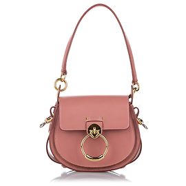 Chloé Bolsa pequena de couro Chloe Pink Tess Rosa