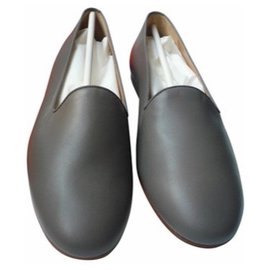 Hermès-HERMES Loafers new mixed T41-Grey