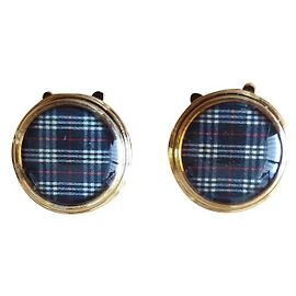 Burberry Metal Cufflinks Black White Red Blue Black White Red Blue