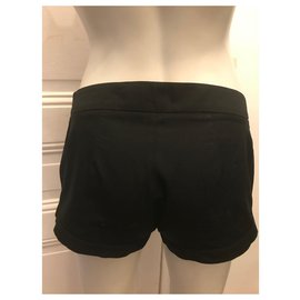 Blumarine-Pantalones cortos negros-Negro