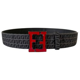 Fendi-Belts-Red,Chocolate