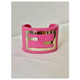 Fendi-Bracelets-Pink,Silver hardware