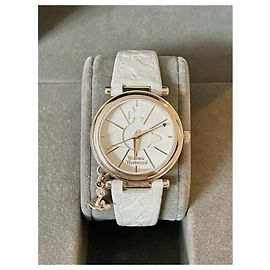 Vivienne Westwood Feine Uhren Weiß Gold hardware