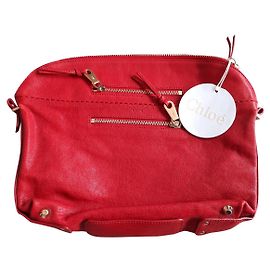 Pochette Chloé in pelle rossa Rosso