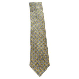Hermès-Hermès tie, new with its box-Yellow