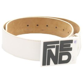 Fendi-Fendi belt-White
