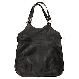 Yves Saint Laurent Sac Metropolis bolso de cuero marrón oscuro Marrón oscuro