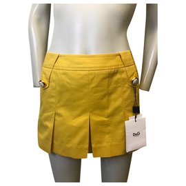 Dolce & Gabbana-short skirt-Yellow