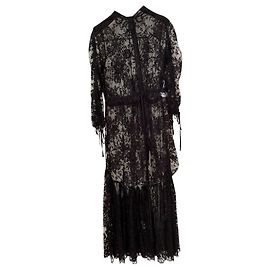 Robe Alexander McQueen en coton noir Noir