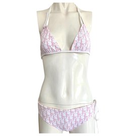 Bikini rosa con monograma Dior Rosa Blanco