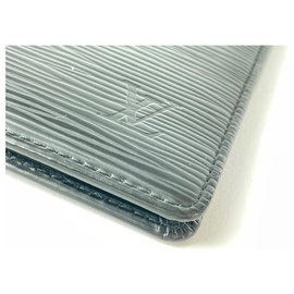 Louis Vuitton-Black Epi Leather Long Bifold Card Holder Wallet Brazza James-Other