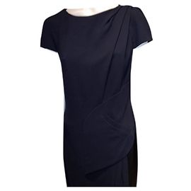 Vestido Chanel azul de rayón Azul