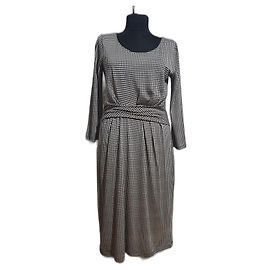 Robe Weekend Max Mara Imprimé Pied de Poule Viscose Multicolore