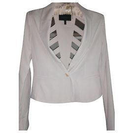 Jaqueta curta Bcbg Max Azria Eggshell XS Fora de branco