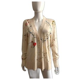 Tory Burch Cardigan estampado Cru