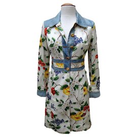 Casaco de algodão e denim Dolce & Gabbana Multicor