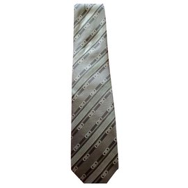 Corbata Bulgari de seda gris oscuro Gris antracita