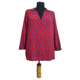 Chemisier Casper rouge en viscose Ba&Sh Rouge