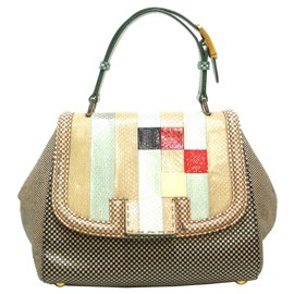 Fendi-Fendi Gray Silvana Leather Satchel-Multiple colors,Grey